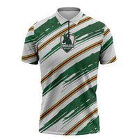 2026 Rugby Nations Series Custom Zimbabwe Zipper Polo Shirt Great Sables Zimbabwe
