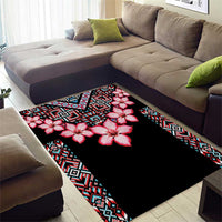 Africa Adenium Multiflorum Flowers Area Rug Mix Native Tribal Pattern LT9 - Wonder Print Shop