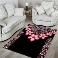 Africa Adenium Multiflorum Flowers Area Rug Mix Native Tribal Pattern LT9 - Wonder Print Shop