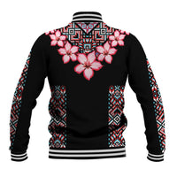 Africa Adenium Multiflorum Flowers Baseball Jacket Mix Native Tribal Pattern LT9 - Wonder Print Shop