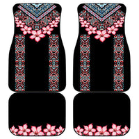 Africa Adenium Multiflorum Flowers Car Mats Mix Native Tribal Pattern LT9 - Wonder Print Shop