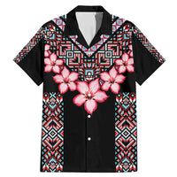 Africa Adenium Multiflorum Flowers Family Matching Mermaid Dress and Hawaiian Shirt Mix Native Tribal Pattern LT9 - Wonder Print Shop