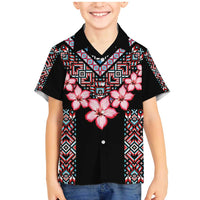 Africa Adenium Multiflorum Flowers Family Matching Mermaid Dress and Hawaiian Shirt Mix Native Tribal Pattern LT9 - Wonder Print Shop