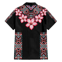Africa Adenium Multiflorum Flowers Family Matching Puletasi and Hawaiian Shirt Mix Native Tribal Pattern - Wonder Print Shop