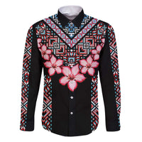 Africa Adenium Multiflorum Flowers Family Matching Puletasi and Hawaiian Shirt Mix Native Tribal Pattern - Wonder Print Shop