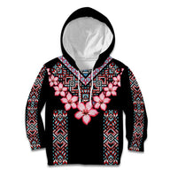 Africa Adenium Multiflorum Flowers Kid Hoodie Mix Native Tribal Pattern - Wonder Print Shop