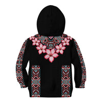 Africa Adenium Multiflorum Flowers Kid Hoodie Mix Native Tribal Pattern - Wonder Print Shop