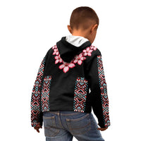 Africa Adenium Multiflorum Flowers Kid Hoodie Mix Native Tribal Pattern - Wonder Print Shop