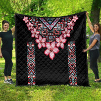 Africa Adenium Multiflorum Flowers Quilt Mix Native Tribal Pattern - Wonder Print Shop