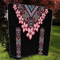 Africa Adenium Multiflorum Flowers Quilt Mix Native Tribal Pattern - Wonder Print Shop