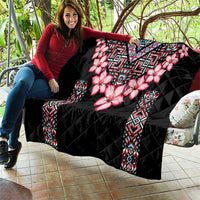 Africa Adenium Multiflorum Flowers Quilt Mix Native Tribal Pattern - Wonder Print Shop