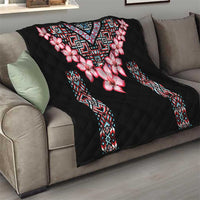 Africa Adenium Multiflorum Flowers Quilt Mix Native Tribal Pattern - Wonder Print Shop