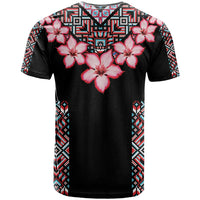 Africa Adenium Multiflorum Flowers T Shirt Mix Native Tribal Pattern - Wonder Print Shop