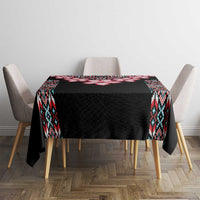 Africa Adenium Multiflorum Flowers Tablecloth Mix Native Tribal Pattern - Wonder Print Shop