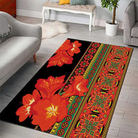 Africa Beauty Clivia Miniata Flowers Area Rug LT9 - Wonder Print Shop