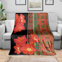 Africa Beauty Clivia Miniata Flowers Blanket