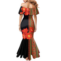 Africa Beauty Clivia Miniata Flowers Mermaid Dress - Wonder Print Shop