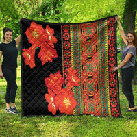 Africa Beauty Clivia Miniata Flowers Quilt - Wonder Print Shop