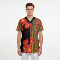 Africa Beauty Clivia Miniata Flowers Scrub Top