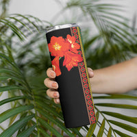 Africa Beauty Clivia Miniata Flowers Skinny Tumbler - Wonder Print Shop