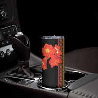 Africa Beauty Clivia Miniata Flowers Skinny Tumbler - Wonder Print Shop