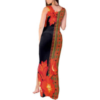 Africa Beauty Clivia Miniata Flowers Tank Maxi Dress - Wonder Print Shop