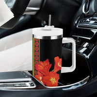 Africa Beauty Clivia Miniata Flowers Tumbler With Handle - Wonder Print Shop