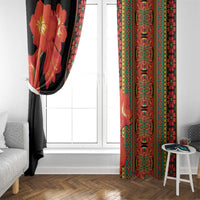 Africa Beauty Clivia Miniata Flowers Window Curtain - Wonder Print Shop