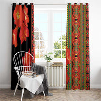 Africa Beauty Clivia Miniata Flowers Window Curtain - Wonder Print Shop