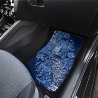 Africa Floral mix Maasai Shuka Car Mats Blue Moitf LT9 - Wonder Print Shop