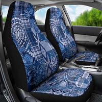 Africa Floral mix Maasai Shuka Car Seat Cover Blue Moitf LT9 - Wonder Print Shop