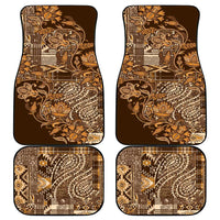 Africa Floral mix Maasai Shuka Car Mats Gold Moitf LT9 - Wonder Print Shop