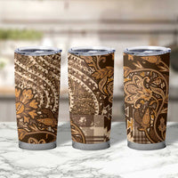 Africa Floral mix Maasai Shuka Tumbler Cup Gold Moitf - Wonder Print Shop