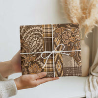 Africa Floral mix Maasai Shuka Wrapping Paper Gold Moitf - Wonder Print Shop