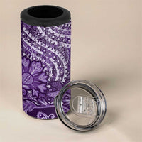 Africa Floral mix Maasai Shuka 4 in 1 Can Cooler Tumbler Purple Moitf LT9 - Wonder Print Shop