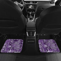 Africa Floral mix Maasai Shuka Car Mats Purple Moitf LT9 - Wonder Print Shop