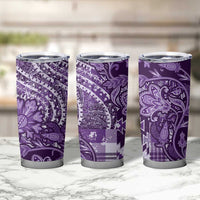 Africa Floral mix Maasai Shuka Tumbler Cup Purple Moitf - Wonder Print Shop