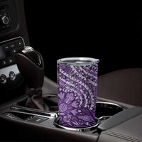 Africa Floral mix Maasai Shuka Tumbler Cup Purple Moitf - Wonder Print Shop