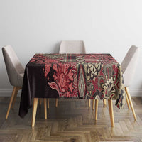 Africa Floral mix Maasai Shuka Tablecloth Red Moitf - Wonder Print Shop
