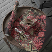 Africa Floral mix Maasai Shuka Wrapping Paper Red Moitf - Wonder Print Shop