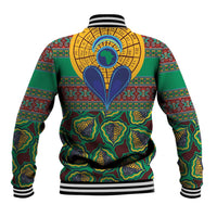 African Pattern Traditional Kanga Style Baseball Jacket LT9 - Wonder Print Shop