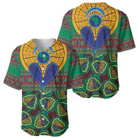 African Pattern Traditional Kanga Style Baseball Jersey LT9 - Wonder Print Shop