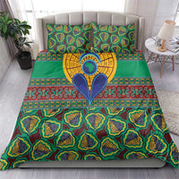 African Pattern Traditional Kanga Style Bedding Set LT9 - Wonder Print Shop