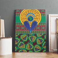 African Pattern Traditional Kanga Style Canvas Wall Art LT9 - Wonder Print Shop
