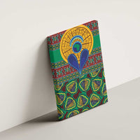 African Pattern Traditional Kanga Style Canvas Wall Art LT9 - Wonder Print Shop