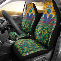 African Pattern Traditional Kanga Style Car Seat Cover LT9 - Wonder Print Shop