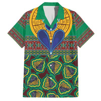 African Pattern Traditional Kanga Style Hawaiian Shirt - Wonder Print Shop