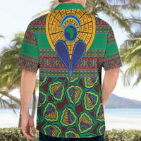 African Pattern Traditional Kanga Style Hawaiian Shirt - Wonder Print Shop