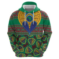 African Pattern Traditional Kanga Style Hoodie - Wonder Print Shop