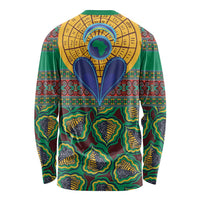African Pattern Traditional Kanga Style Long Sleeve Shirt - Wonder Print Shop